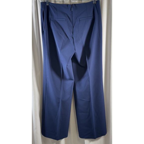 eva mendes Wide Leg Sailor Trousers Blue 8 Academia career 74-22 - Picture 8 of 16